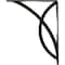Ekena Millwork Miller Wrought Iron Bracket, (Single center brace), Antiqued Warm Silver 1 1/2"W x 10"D x 12"H BKTM01X10X12SMIAWS - alternate 9